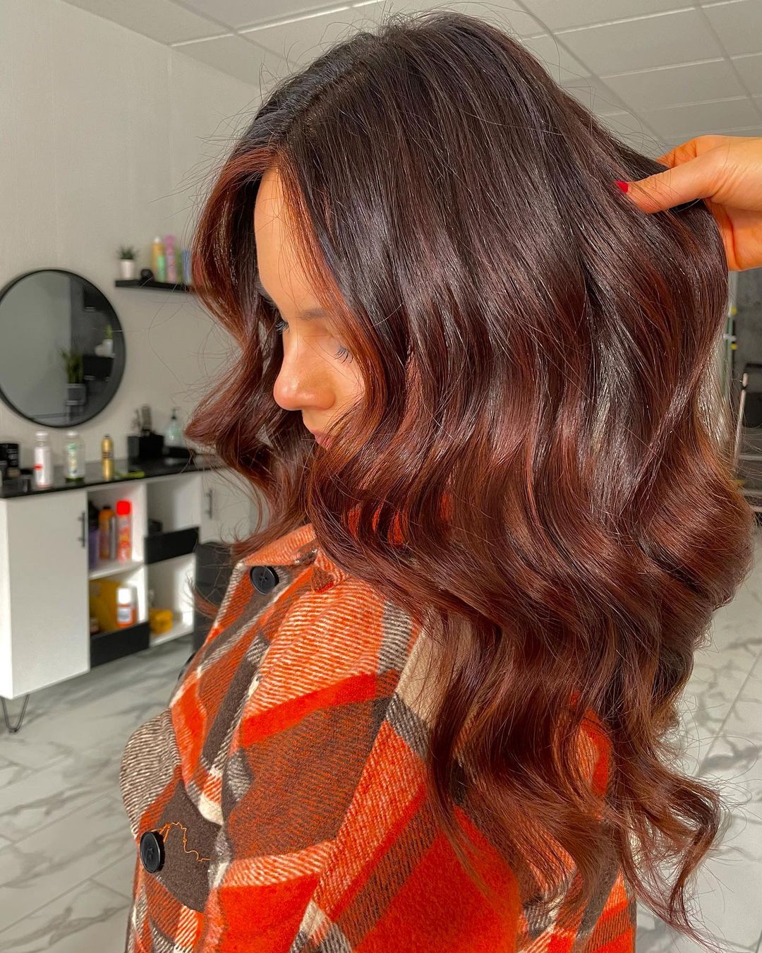 Red brown Best-Balayage-near-Miami-Hair-Color-Salon-near-Miami-Beach